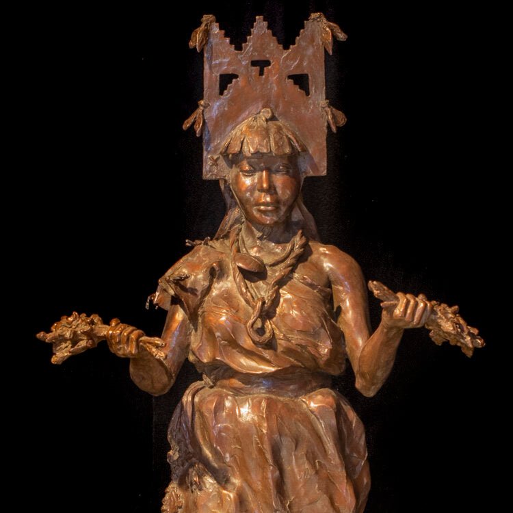 KeWa Corn Maiden (Edition of 30) by Scott Rogers | Bronze | Sage Creek Gallery | Image 3
