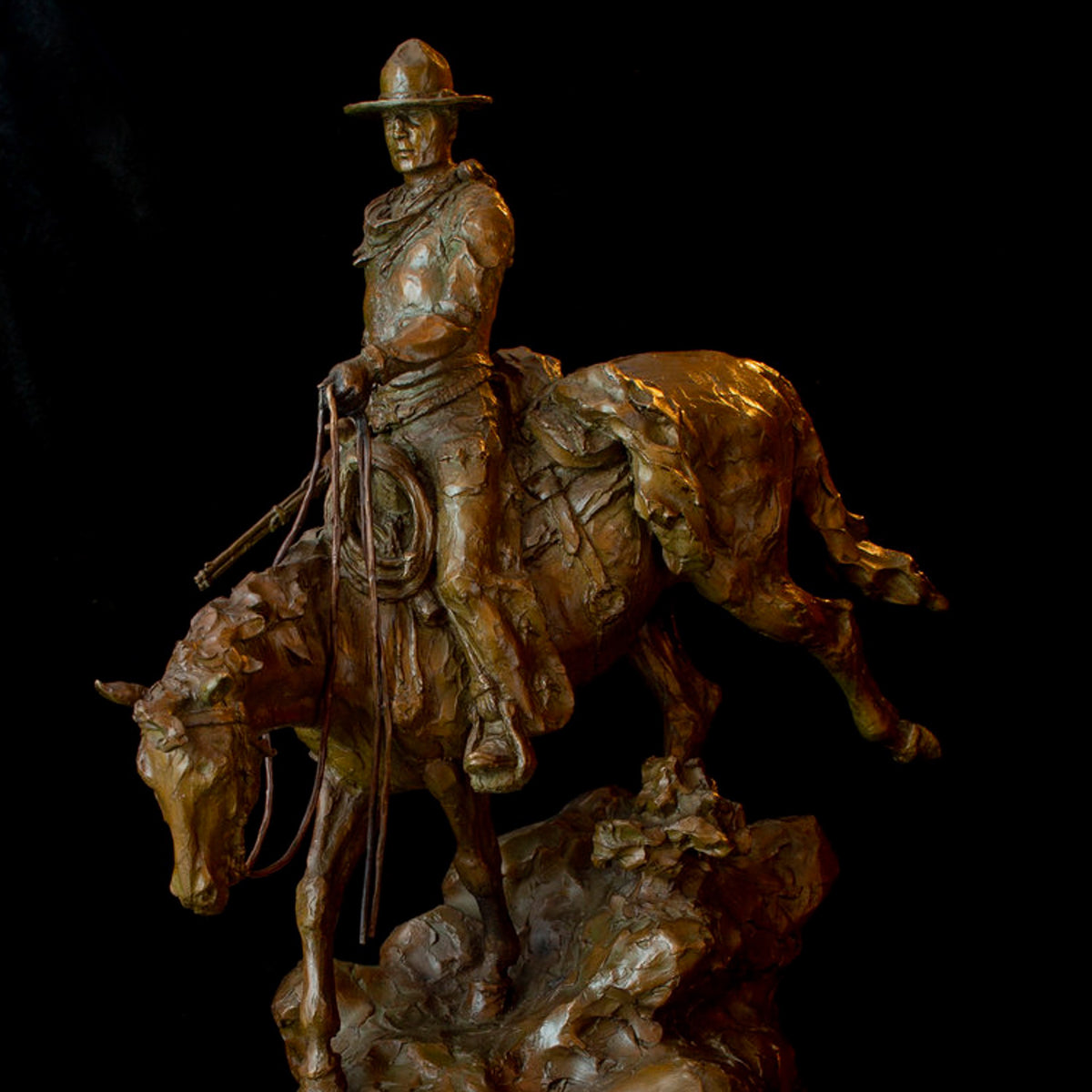 My Gut Tells Me Those Steers Don't Just Wander Off (Edition of 30) by Scott Rogers | Bronze | Sage Creek Gallery