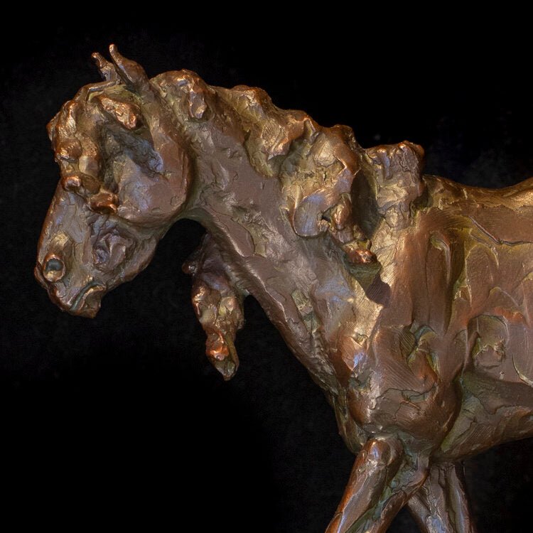 Not All Horses Are Pampered (Edition of 30) by Scott Rogers | Bronze | Sage Creek Gallery | Image 1