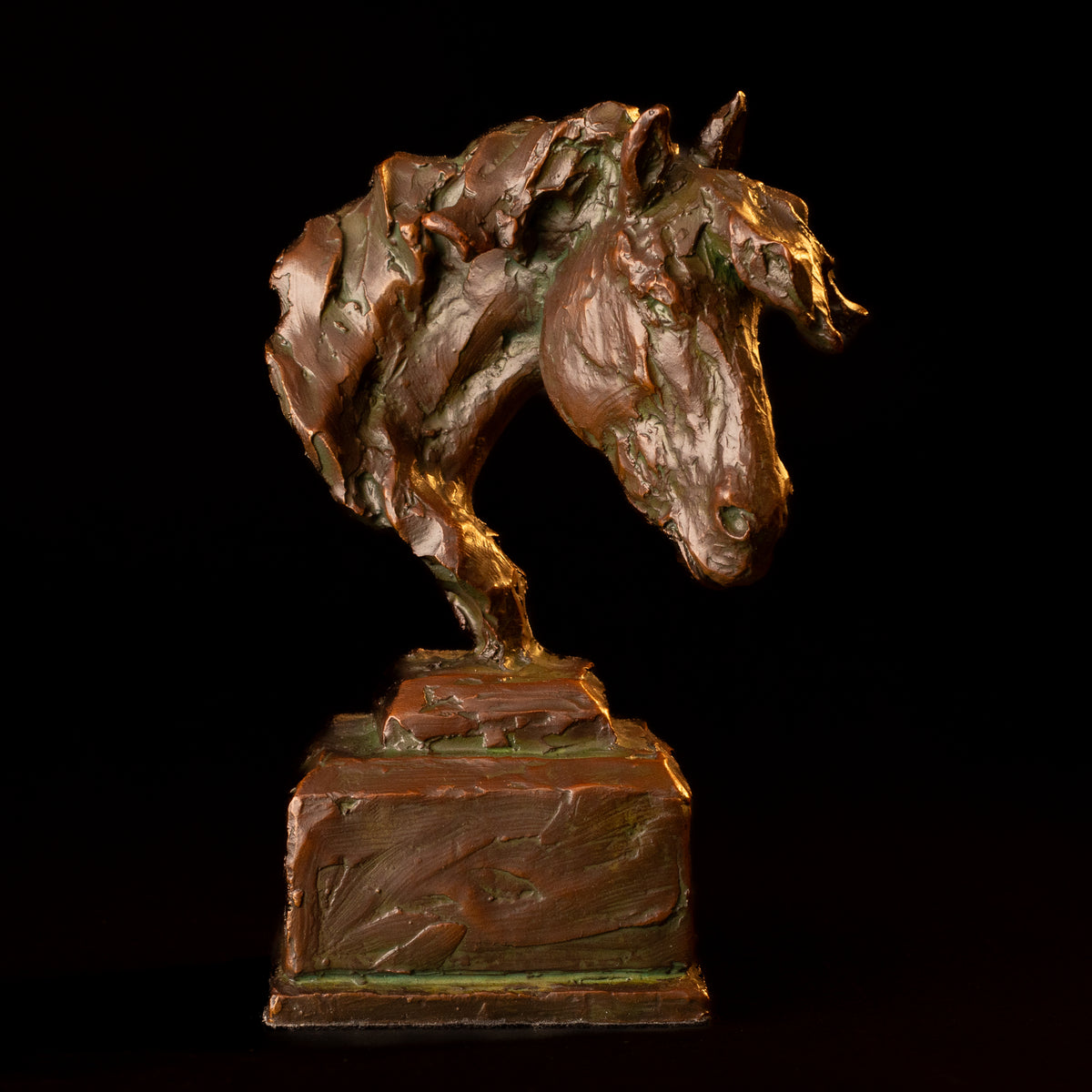 Not All Horses Are Pampered (Bust) (Edition of 75) by Scott Rogers | Bronze | Sage Creek Gallery | Image 1