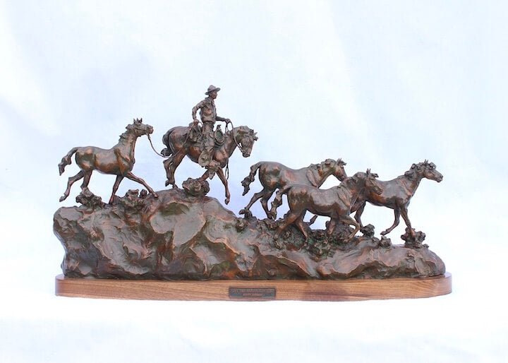 Off the Mogollon Rim (Edition of 30) by Scott Rogers | Bronze | Sage Creek Gallery | Image 1