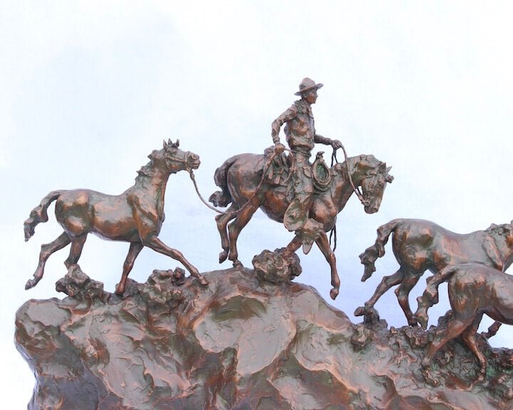Off the Mogollon Rim (Edition of 30) by Scott Rogers | Bronze | Sage Creek Gallery | Image 4
