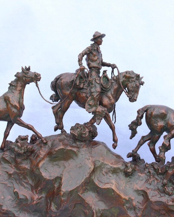 Off the Mogollon Rim (Edition of 30) by Scott Rogers | Bronze | Sage Creek Gallery | Image 5