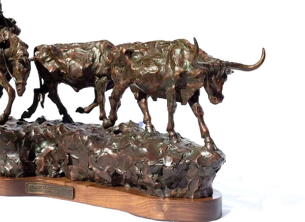 Pushin' Through A Drought (Edition of 30) by Scott Rogers | Bronze | Sage Creek Gallery | Image 2