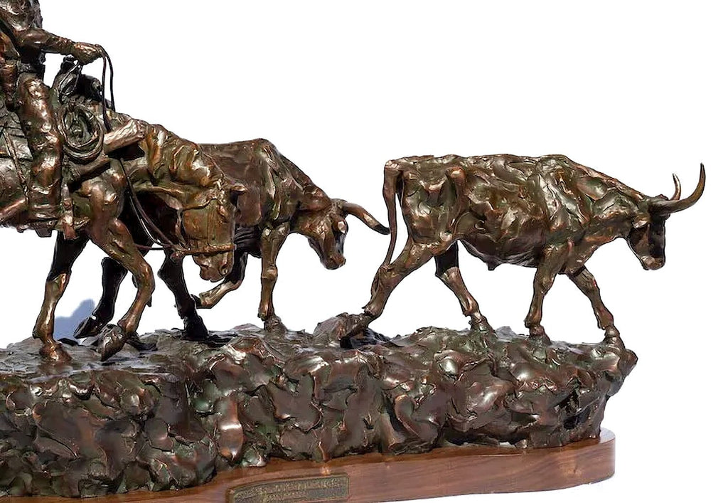 Pushin' Through A Drought (Edition of 30) by Scott Rogers | Bronze | Sage Creek Gallery | Image 3