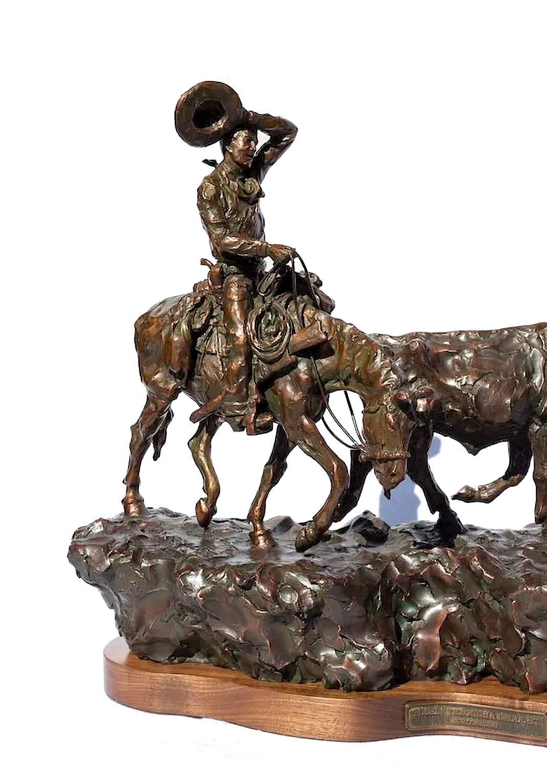 Pushin' Through A Drought (Edition of 30) by Scott Rogers | Bronze | Sage Creek Gallery | Image 5