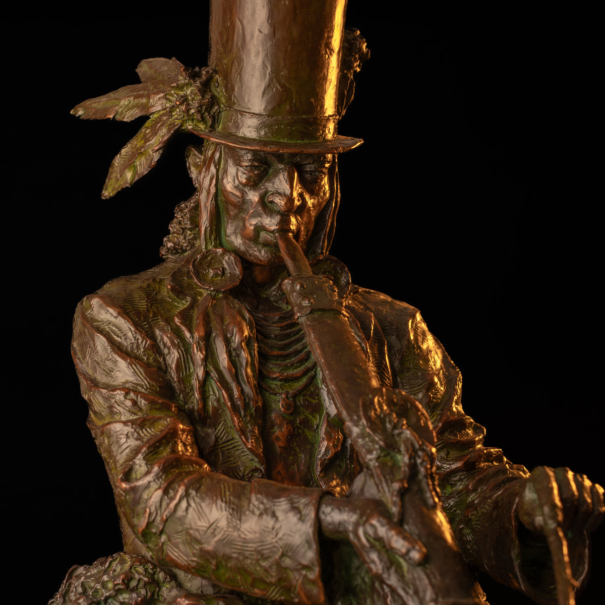 The Chief Celebrates His New Hat (Large) (Edition of 30) by Scott Rogers | Bronze | Sage Creek Gallery | Image 6
