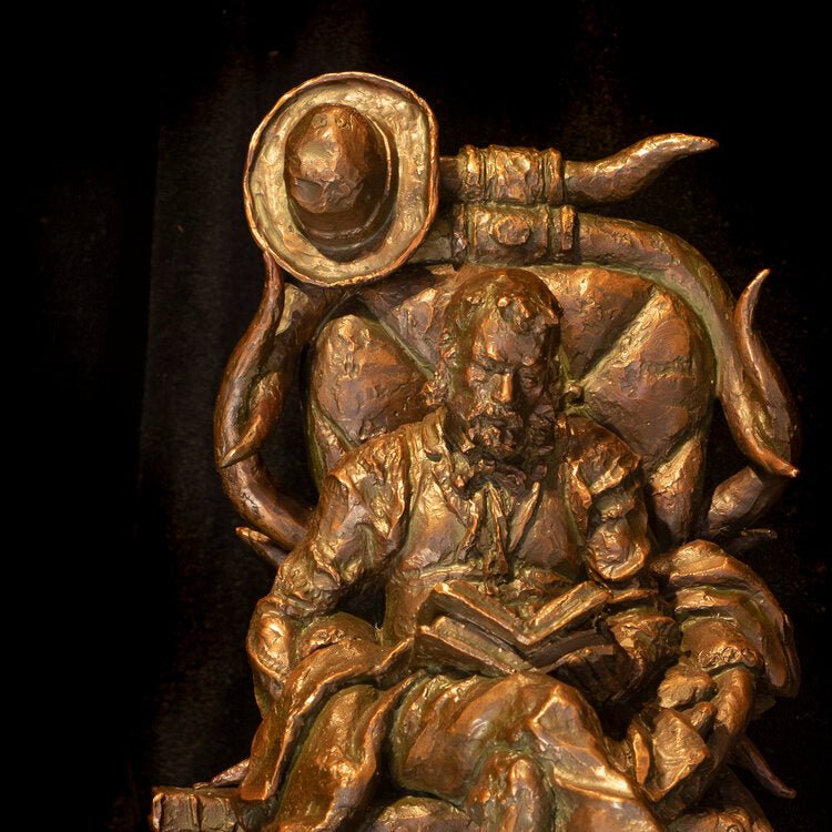 The End of My Trail.. Who Knows? (Edition of 30) by Scott Rogers | Bronze | Sage Creek Gallery | Front 1