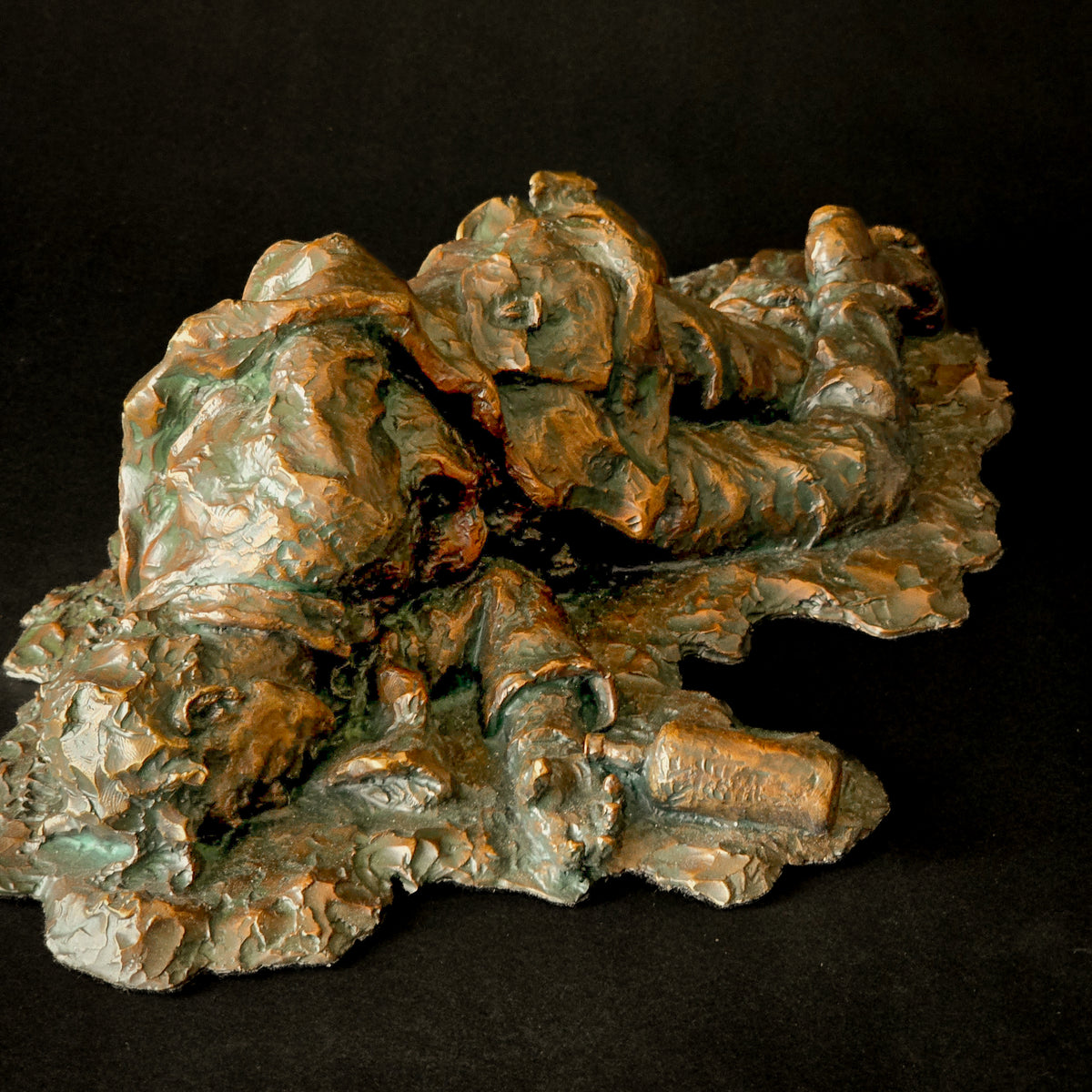 The Forgotten Man (without Base)(Edition of 30) by Scott Rogers | Bronze | Sage Creek Gallery | Side