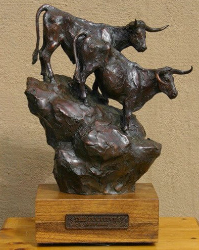 The Fugitives (Edition of 30) by Scott Rogers | Bronze | Sage Creek Gallery | Front