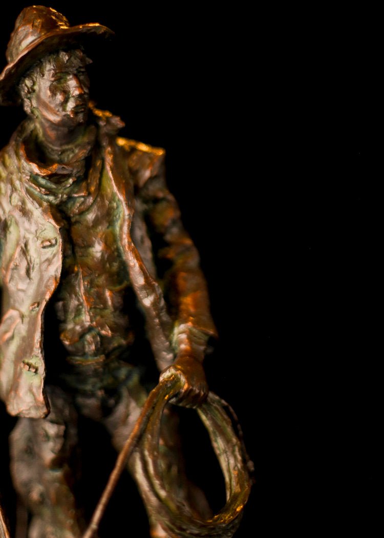 The Horse Wrangler (Edition of 30) by Scott Rogers | Bronze | Sage Creek Gallery | Close Up 2