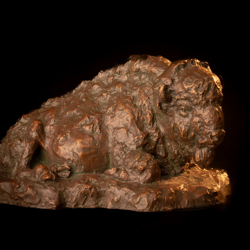 The Old Warrior (Edition of 30) by Scott Rogers | Bronze | Sage Creek Gallery | Close Up 1