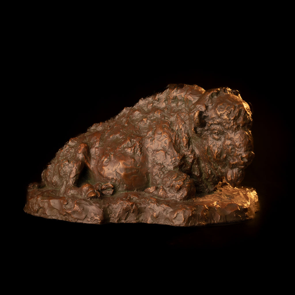 The Old Warrior (Edition of 30) by Scott Rogers | Bronze | Sage Creek Gallery | Front 1