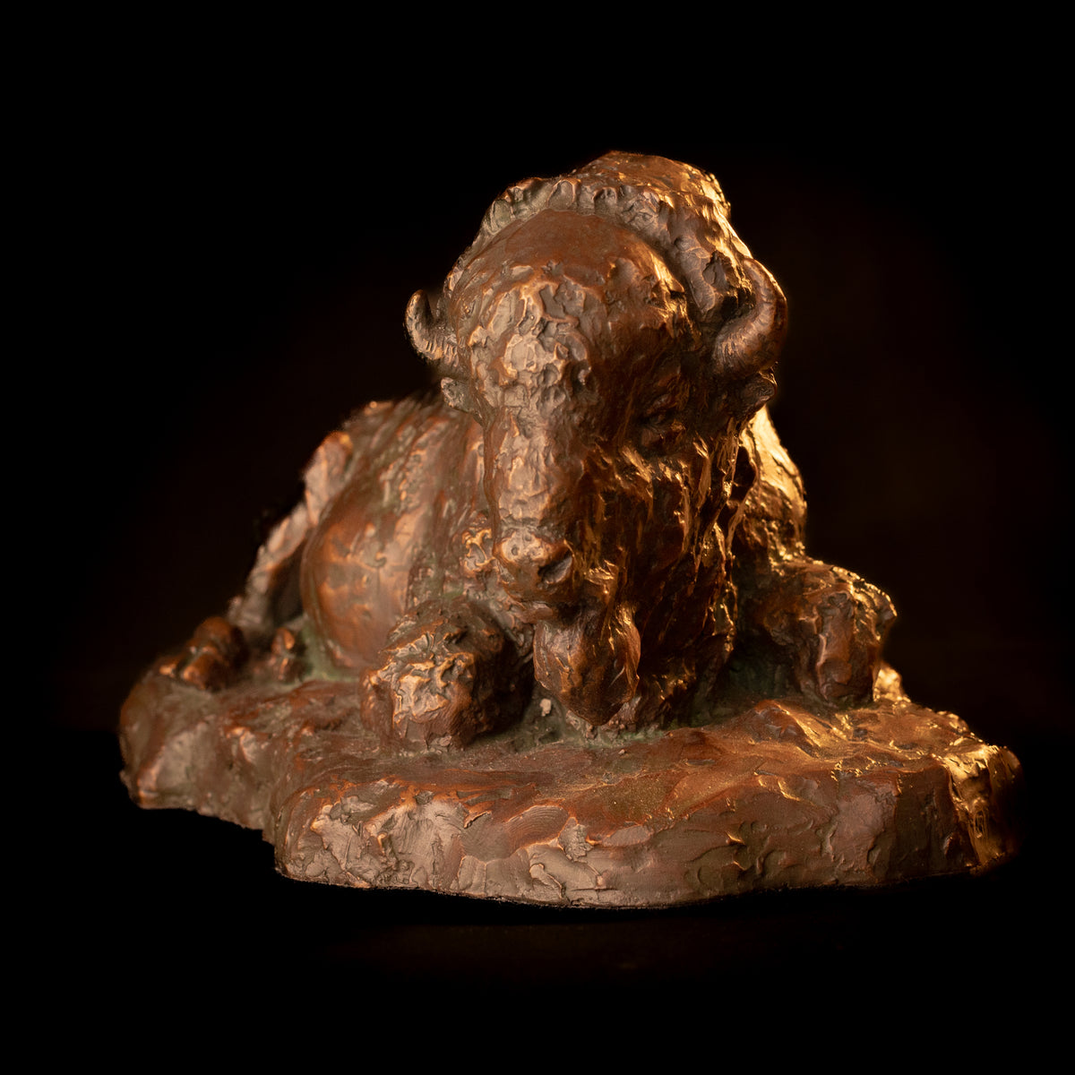 The Old Warrior (Edition of 30) by Scott Rogers | Bronze | Sage Creek Gallery | Front 2