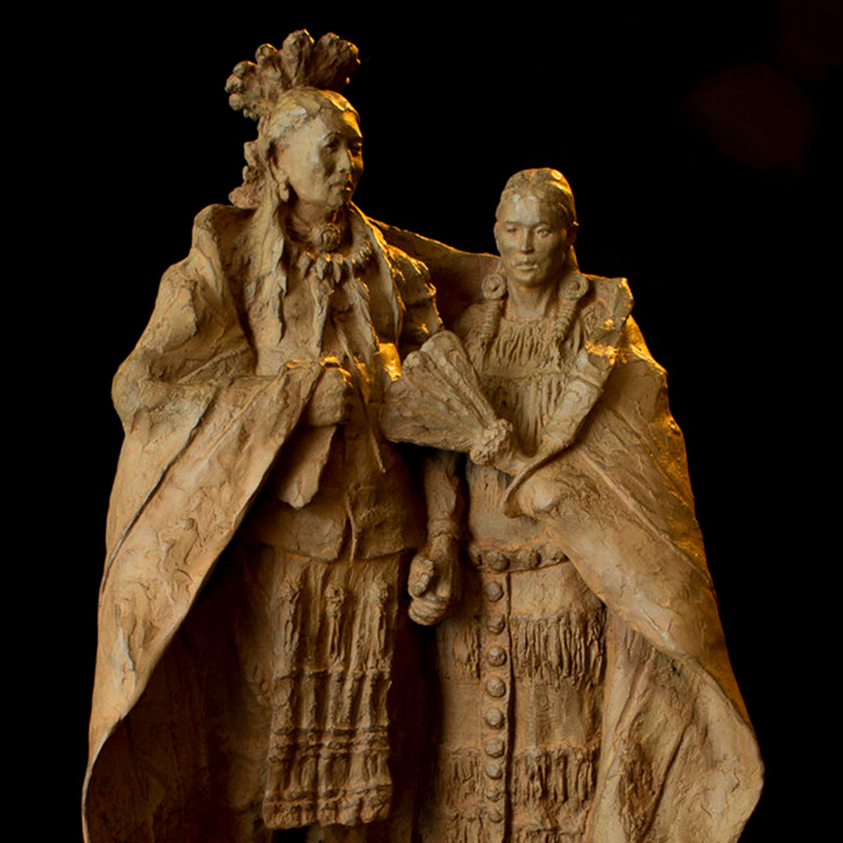 The Wedding Blanket (Edition of 30) by Scott Rogers | Bronze | Sage Creek Gallery | Front 1