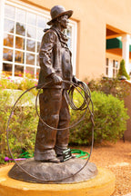 The Wrangler (Edition of 15) by Scott Rogers | Bronze | Sage Creek Gallery | Side
