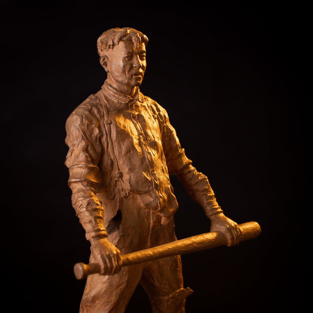 Towne Ball~ Circa 1890 (Edition of 30) by Scott Rogers | Bronze | Sage Creek Gallery | Close Up 1
