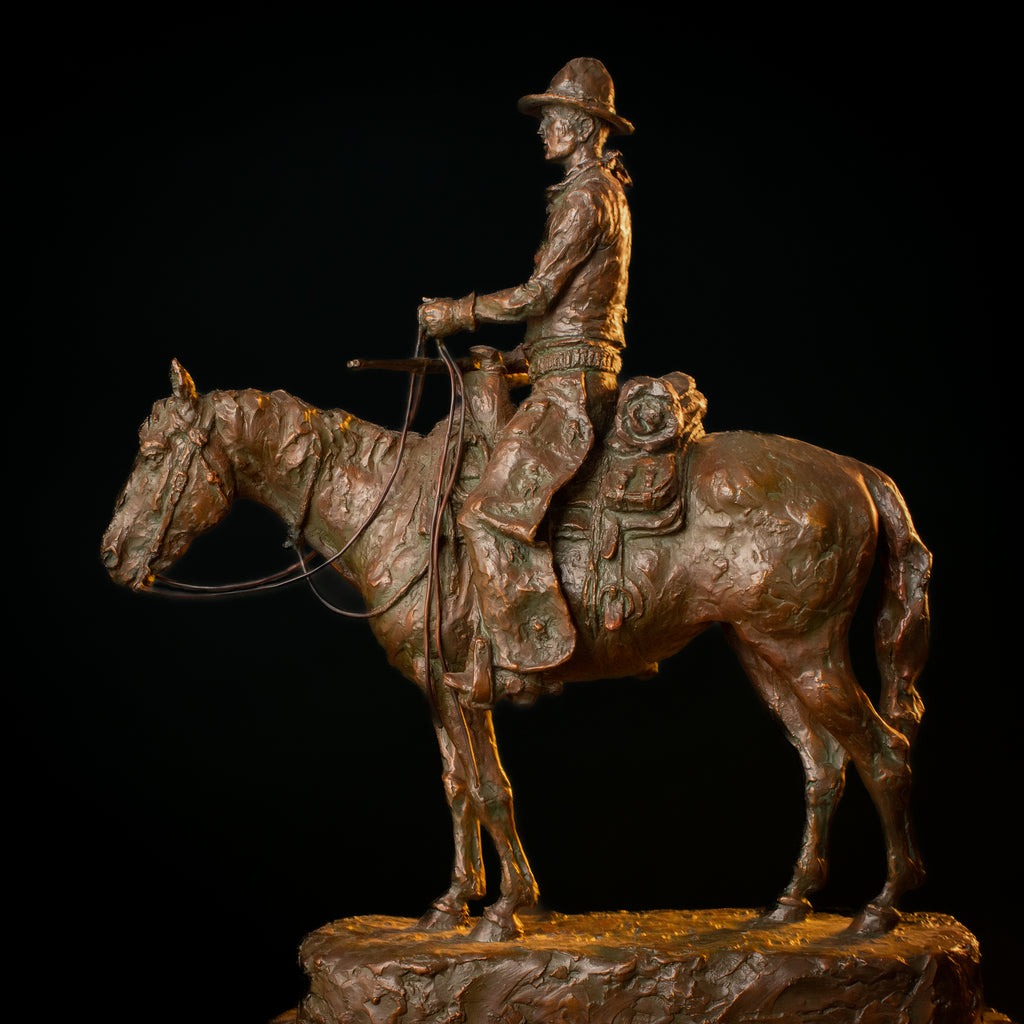 Trail Boss Maquette (Edition of 30) by Scott Rogers | Bronze | Sage Creek Gallery | Side 2