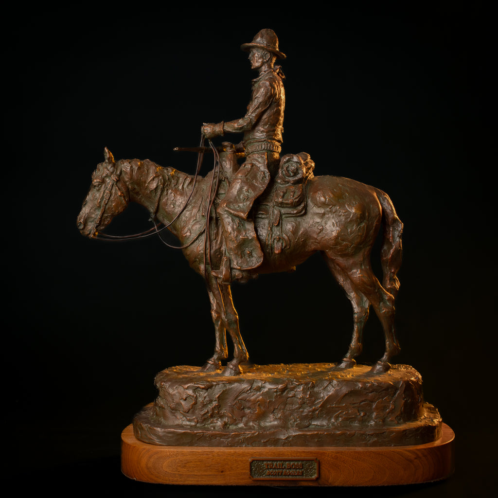 Trail Boss Maquette (Edition of 30) by Scott Rogers | Bronze | Sage Creek Gallery | Side 3