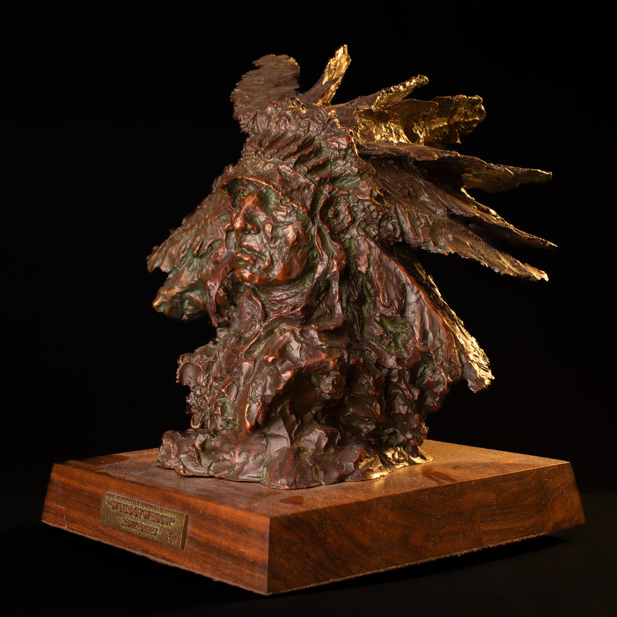 Winds of Wisdom (Edition of 30) by Scott Rogers | Bronze | Sage Creek Gallery | Angle
