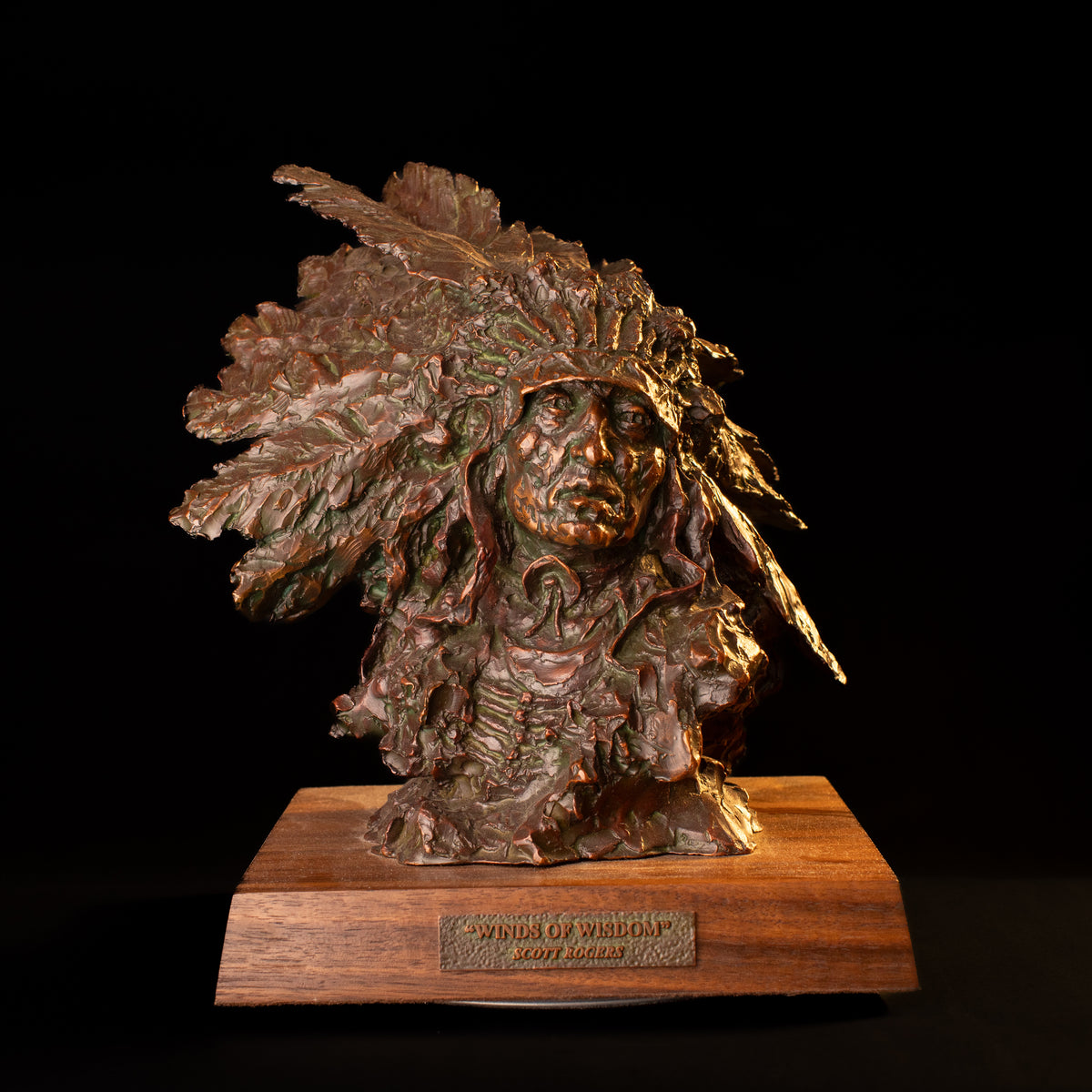 Winds of Wisdom (Edition of 30) by Scott Rogers | Bronze | Sage Creek Gallery | Front