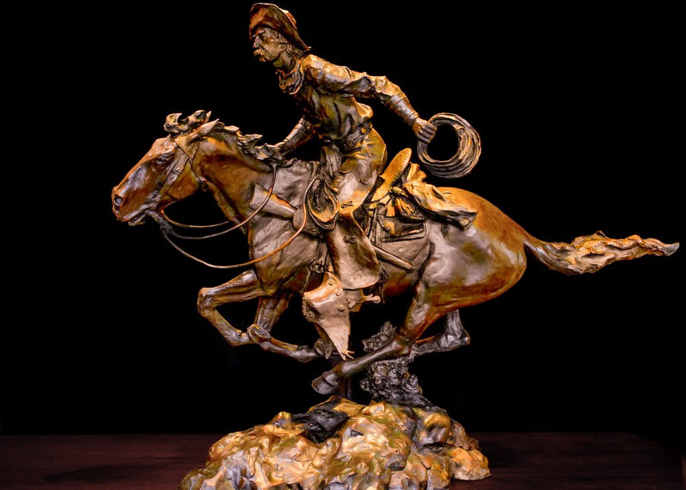 Hightailin' (Edition of 30) by Scott Rogers | Bronze | Sage Creek Gallery | Image 3