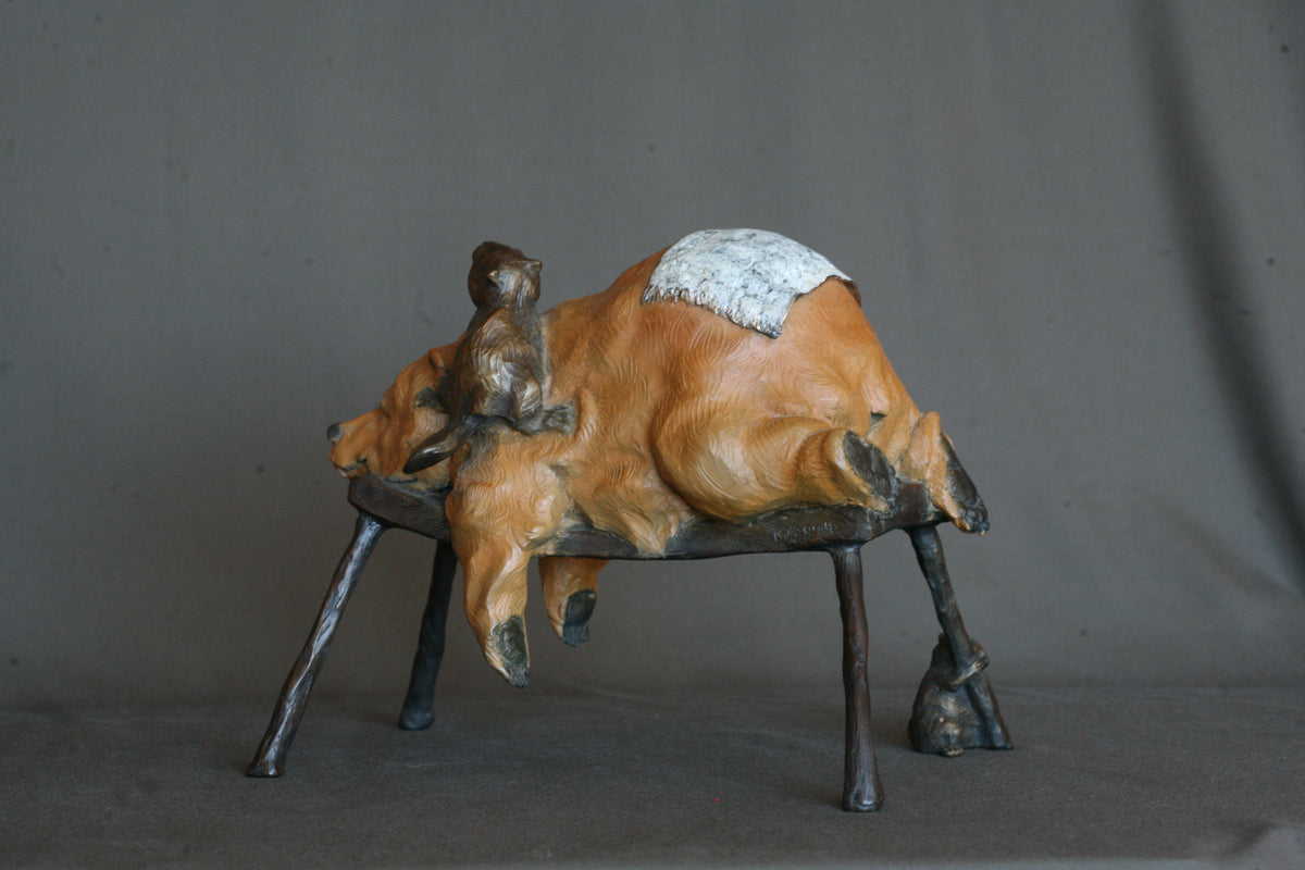 Bear Necessities (Edition of 150) by Walt Horton | Bronze | Sage Creek Gallery | Backside