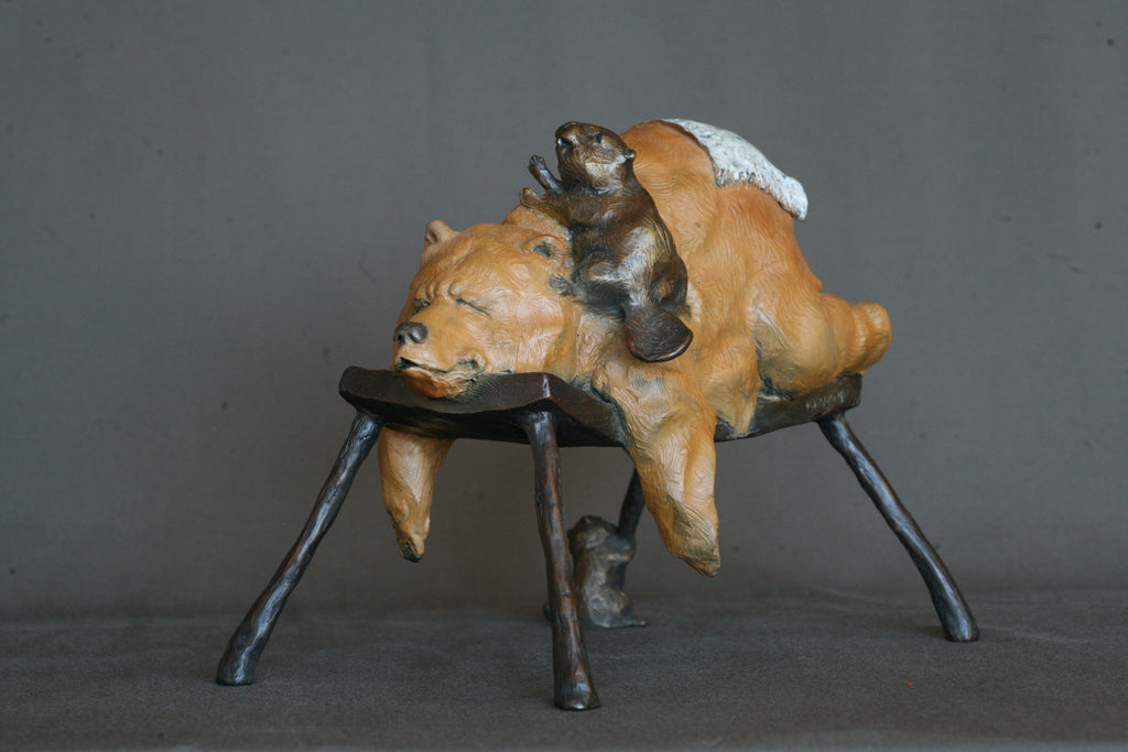 Bear Necessities (Edition of 150) by Walt Horton | Bronze | Sage Creek Gallery | Front