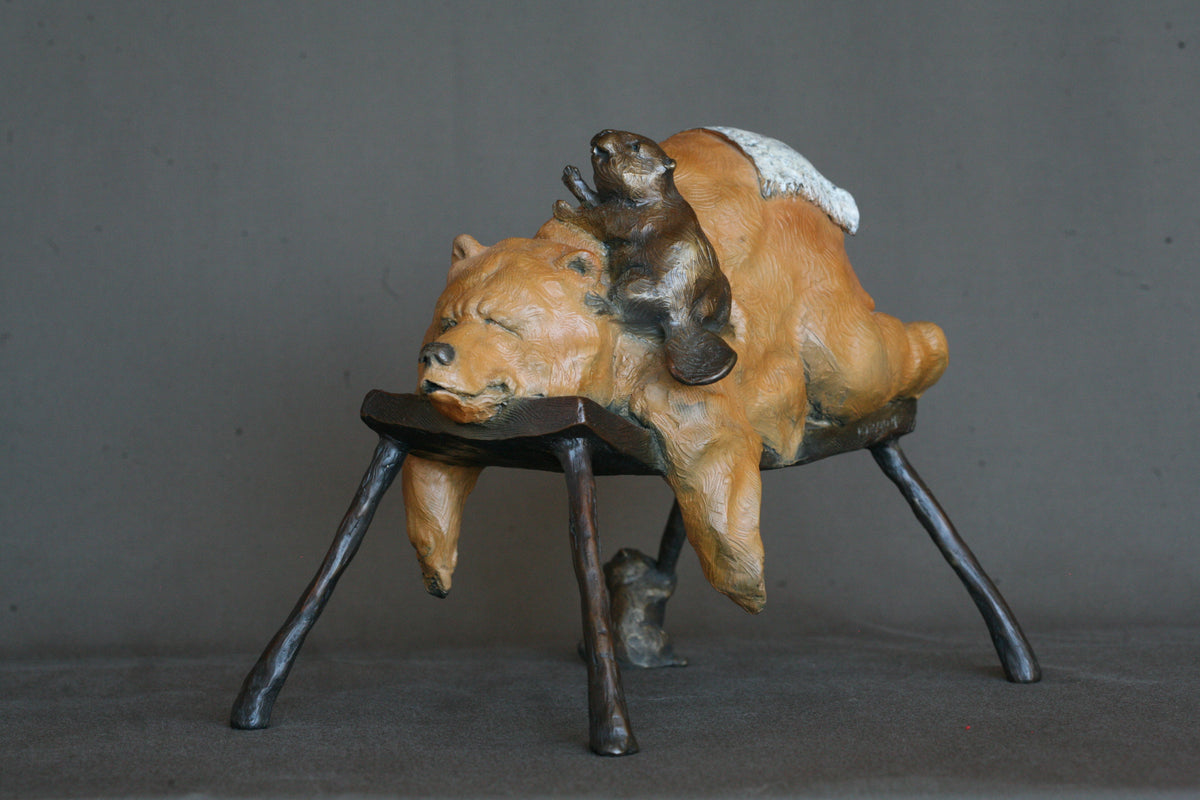 Bear Necessities (Edition of 150) by Walt Horton | Bronze | Sage Creek Gallery | Front