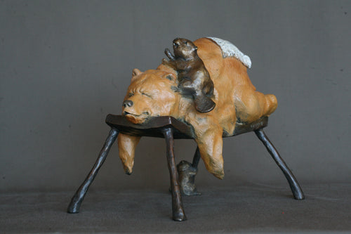 Bear Necessities (Edition of 150) by Walt Horton | Bronze | Sage Creek Gallery | Front
