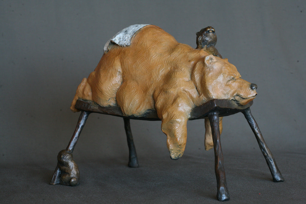 Bear Necessities (Edition of 150) by Walt Horton | Bronze | Sage Creek Gallery |Side 2