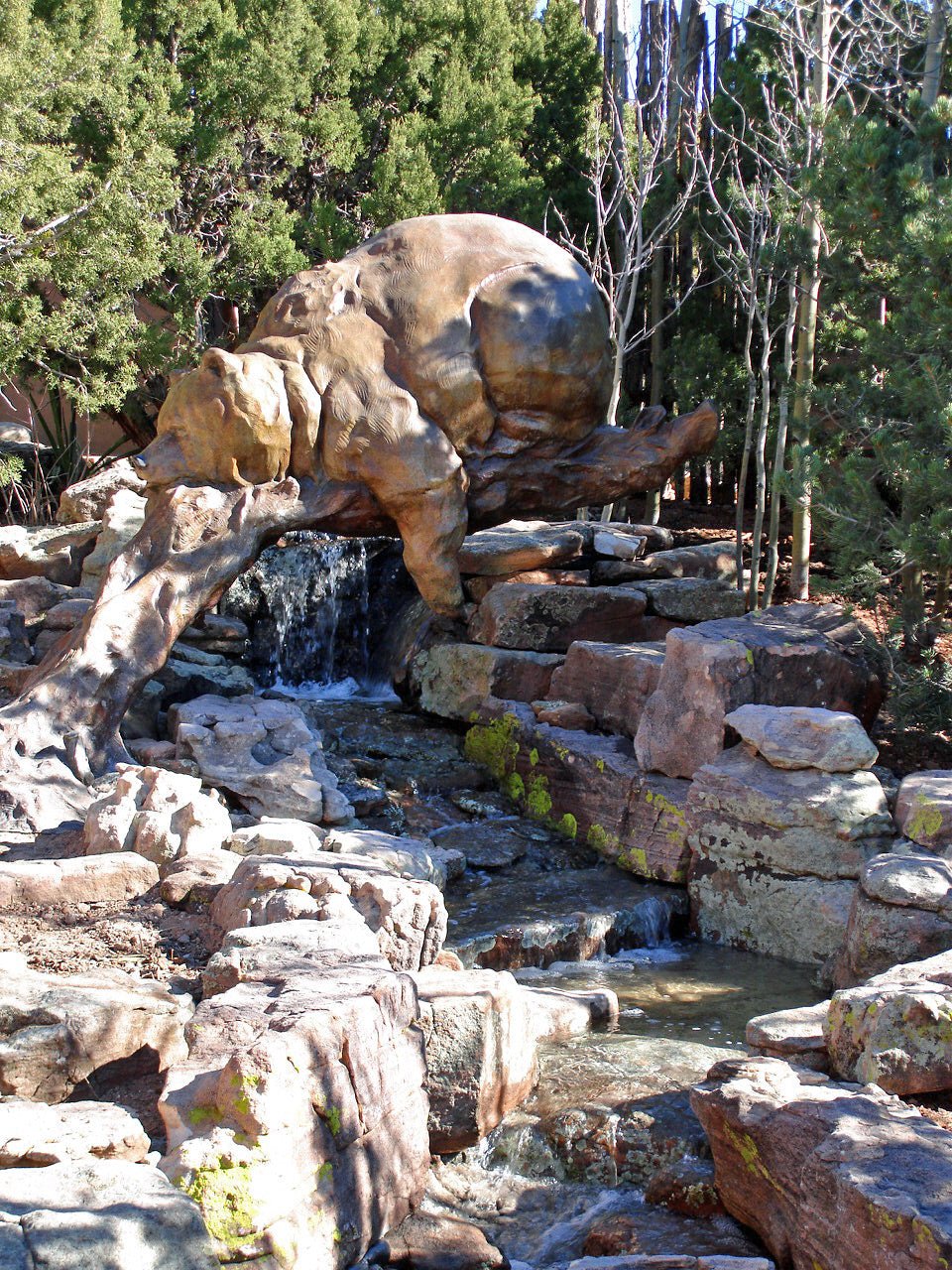 Bear Pause (Monument) (Edition of 27) by Walt Horton | Bronze | Sage Creek Gallery | Waterfall