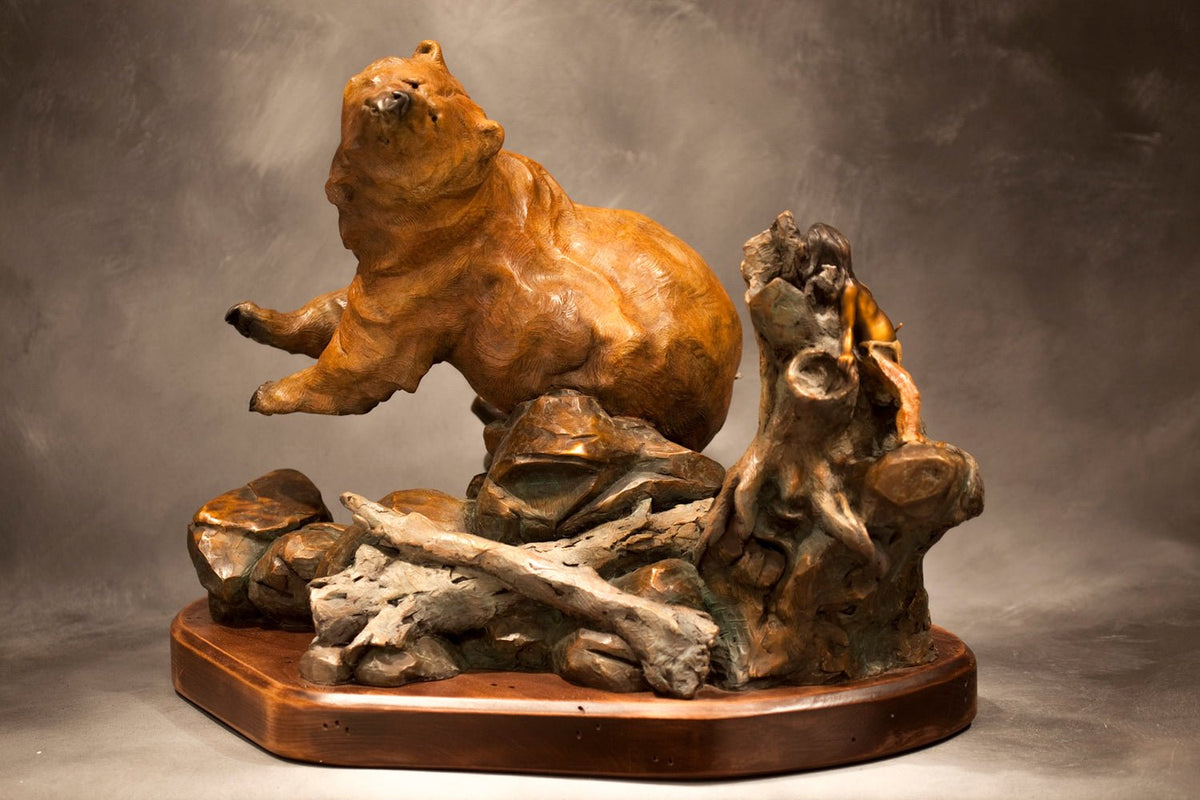Bow 'n Error (Edition of 150) by Walt Horton | Bronze | Sage Creek Gallery | Side