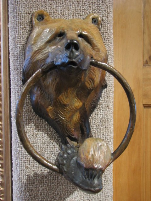 Door Knocker (Edition of 150) by Walt Horton | Bronze | Sage Creek Gallery | Front