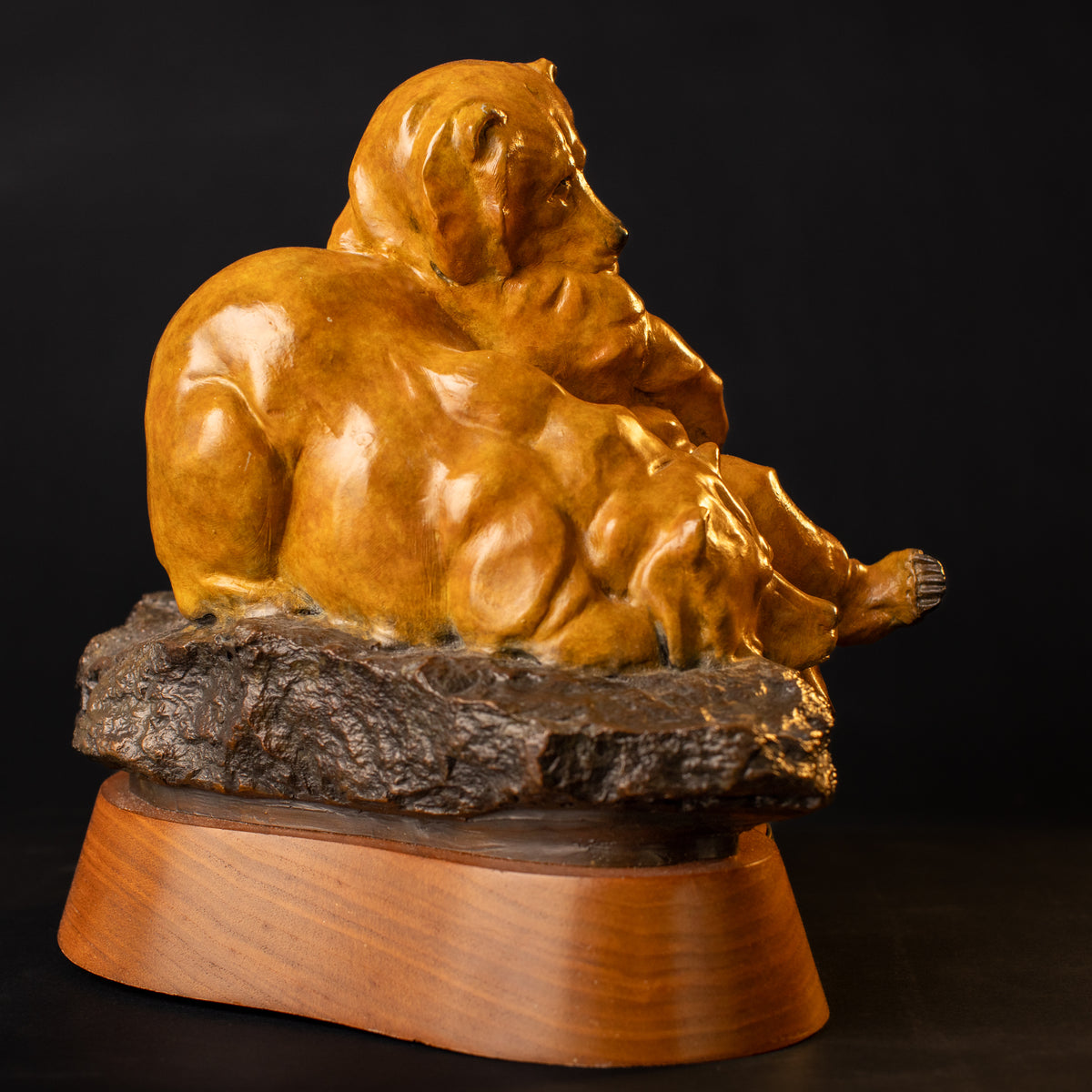 End of the Salmon Run (Edition of 100) by Walt Horton | Bronze | Sage Creek Gallery | Side
