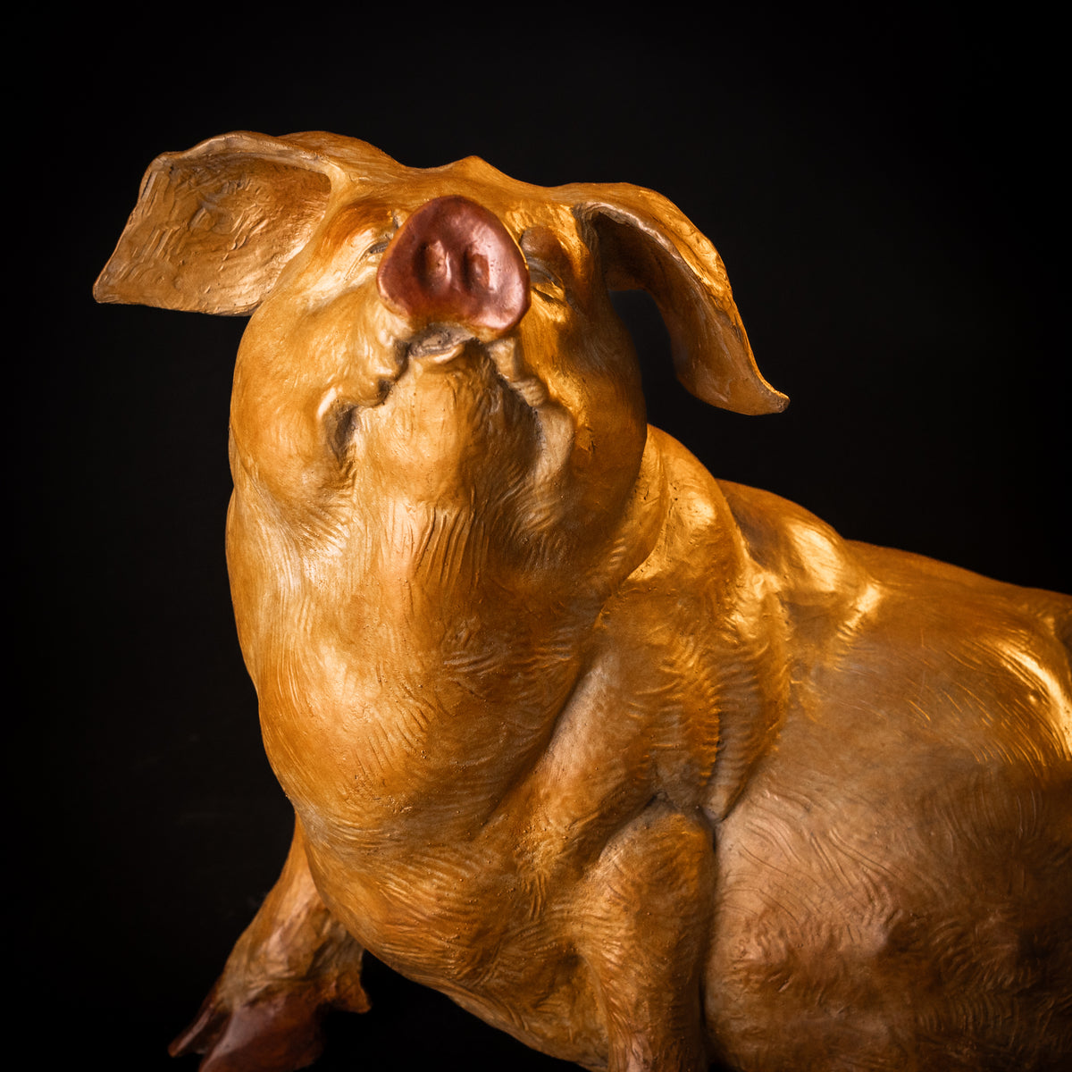 Hamstretch (Edition of 100) by Walt Horton | Bronze | Sage Creek Gallery | closeup