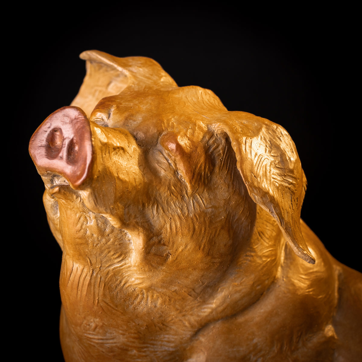 Hamstretch (Edition of 100) by Walt Horton | Bronze | Sage Creek Gallery | Face