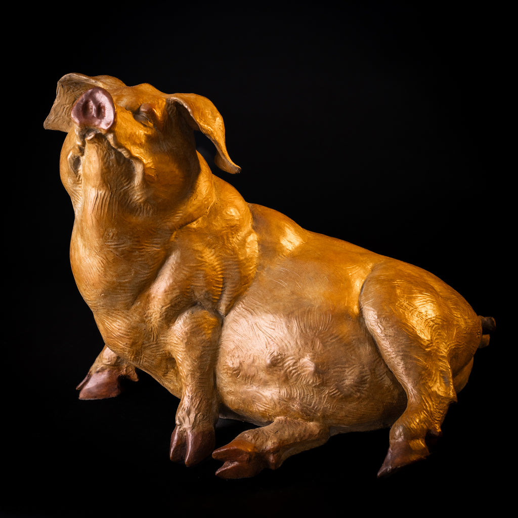 Hamstretch (Edition of 100) by Walt Horton | Bronze | Sage Creek Gallery | Front 2