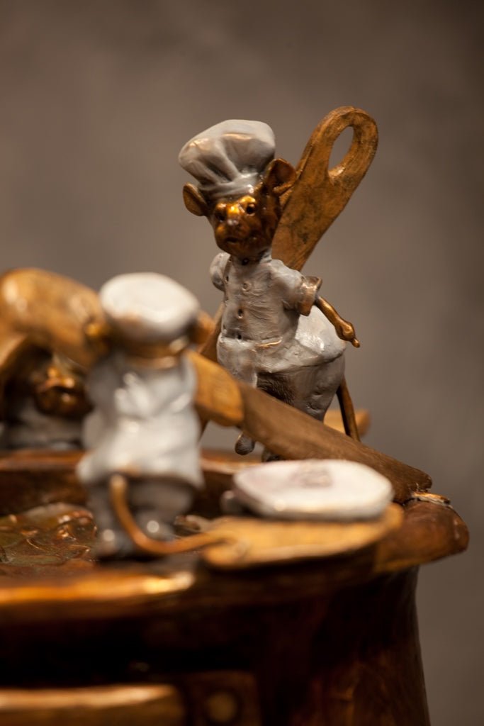 Mice'estroni (Edition of 120) by Walt Horton | Bronze | Sage Creek Gallery | Detail 5
