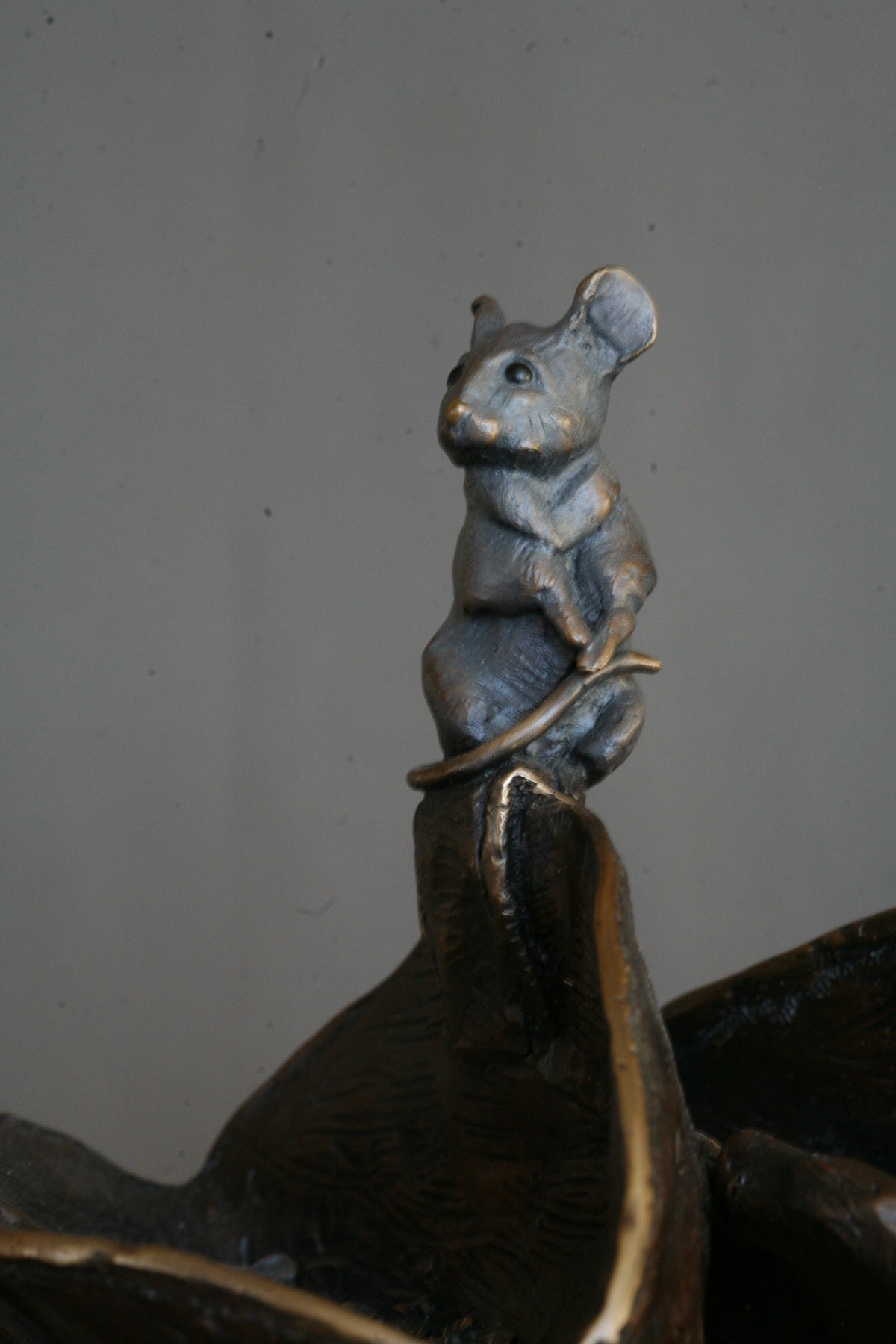 No Vacancy`(Edition of 100) by Walt Horton | Bronze | Sage Creek Gallery | Mouse Closeup