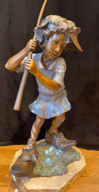 Puttin' Along (Edition of 50) by Walt Horton | Bronze | Sage Creek Gallery | Closeup