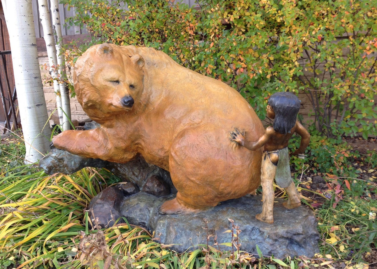 Redemption (Garden Size) (Edition of 35) by Walt Horton | Bronze | Sage Creek Gallery | Side Back