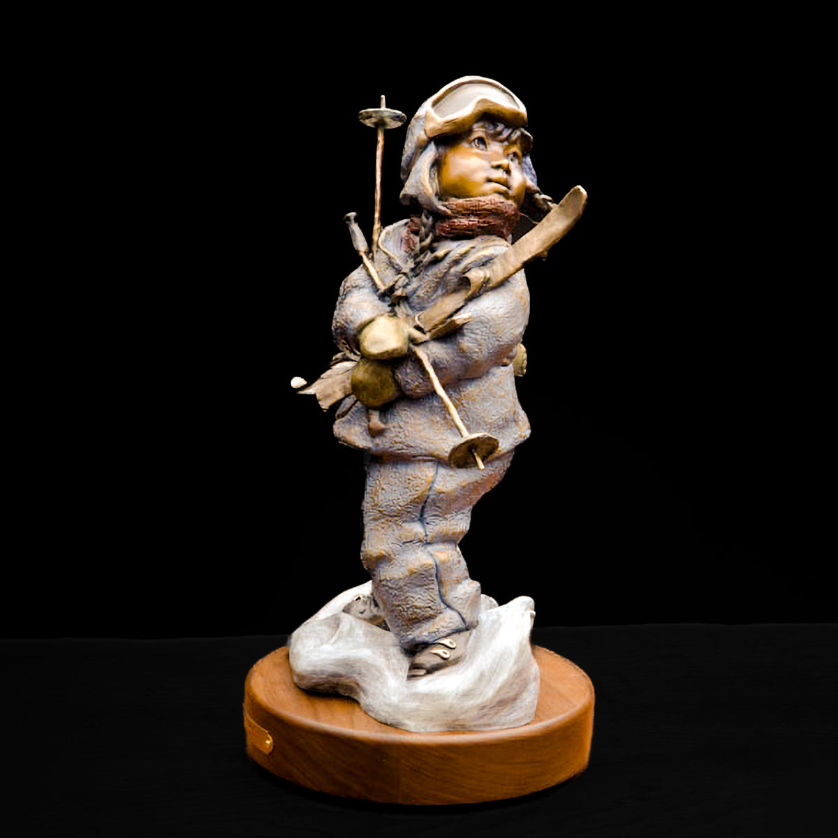 Snow Bunny Maquette (Edition of 150) by Walt Horton | Bronze | Sage Creek Gallery | Front