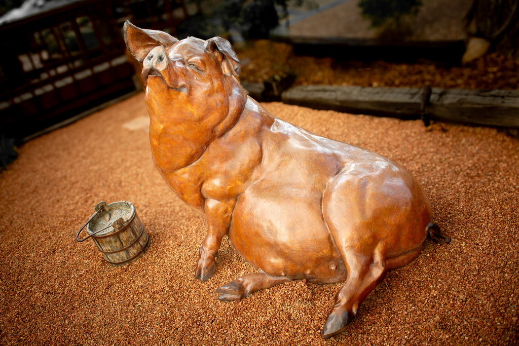 Truffles (Garden Size) (Edition of 35) by Walt Horton | Bronze | Sage Creek Gallery | Side
