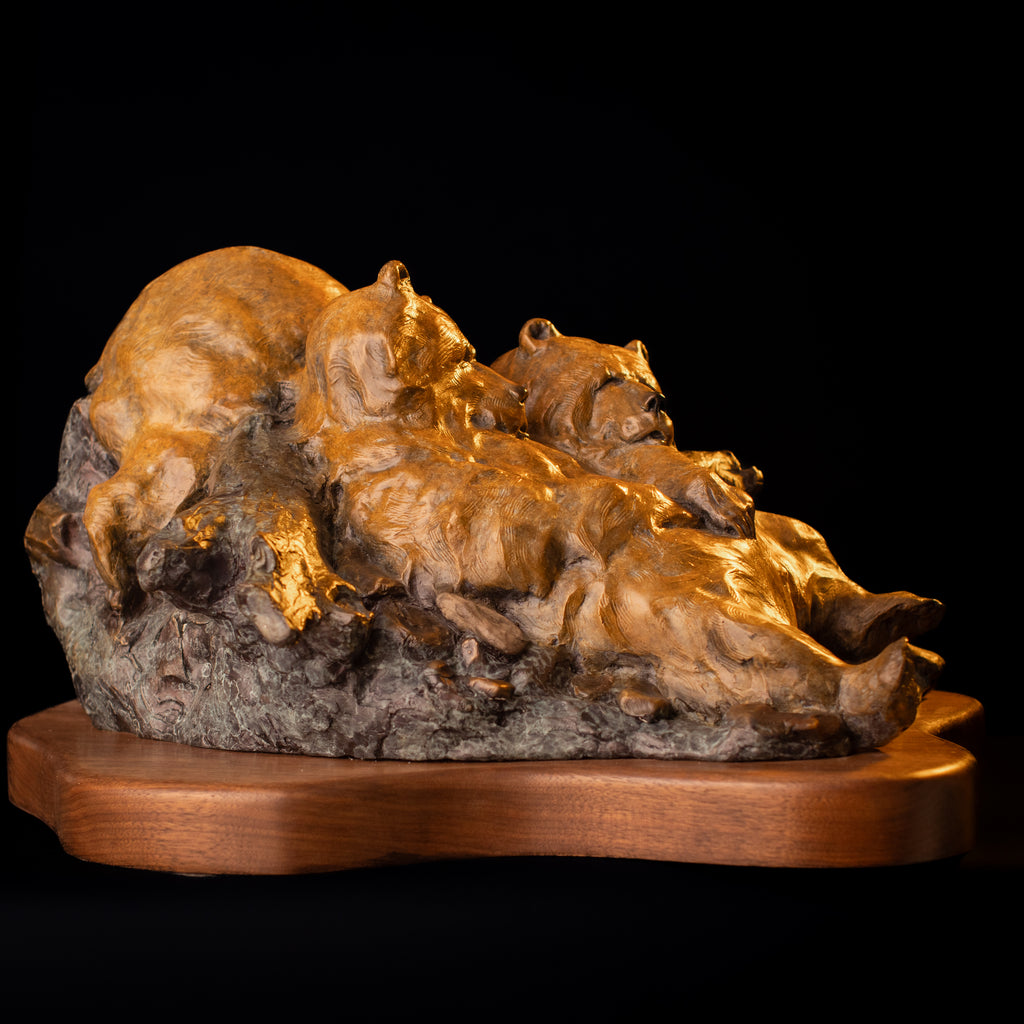 Two Pooped (Edition of 100) by Walt Horton | Bronze | Sage Creek Gallery | Close Up 1