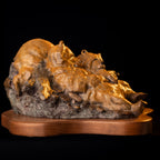 Two Pooped (Edition of 100) by Walt Horton | Bronze | Sage Creek Gallery | Close Up 1